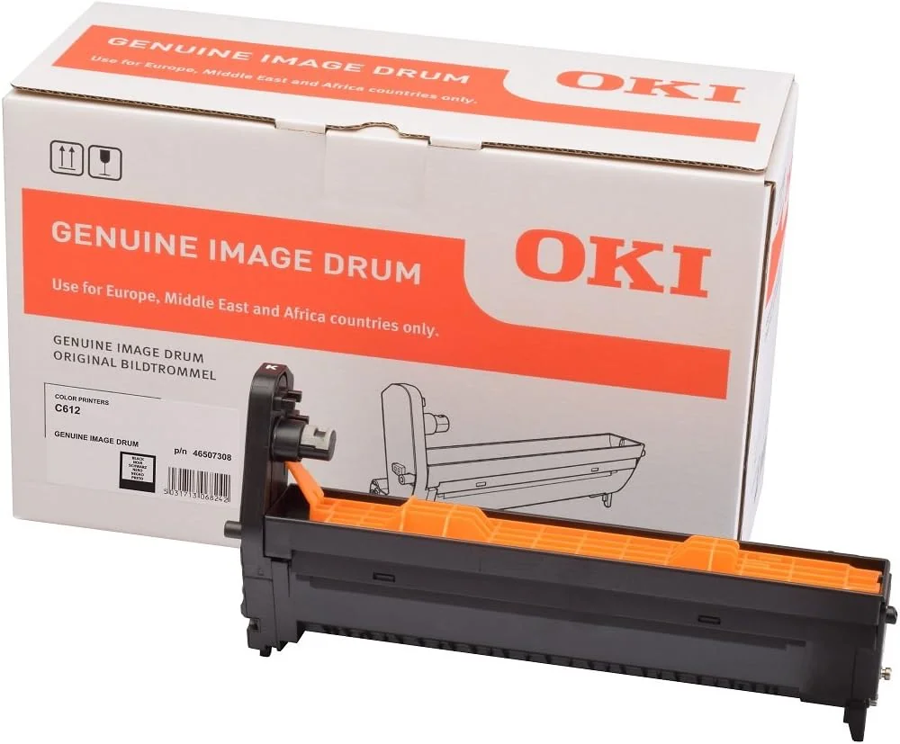 EP-Cartridge Tambor OKI Original Preto C612 Capacidade 30.000 Páginas Cilindro Fotocondutor OEM - Imagem 2