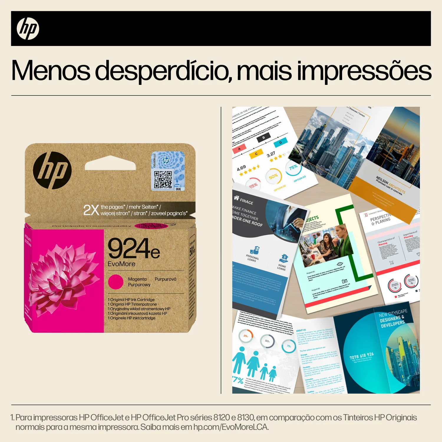 Tinteiro HP 924e EvoMore Magenta Original Rendimento Alto (XL) 800 Páginas - Imagem 3