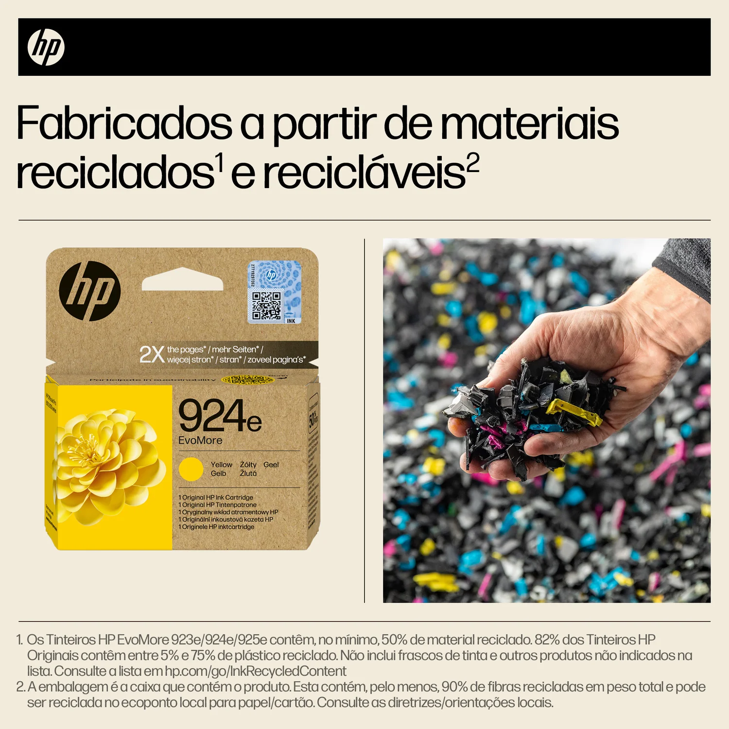 Tinteiro HP 924e EvoMore Amarelo Original Rendimento Alto (XL) 800 Páginas - Imagem 2