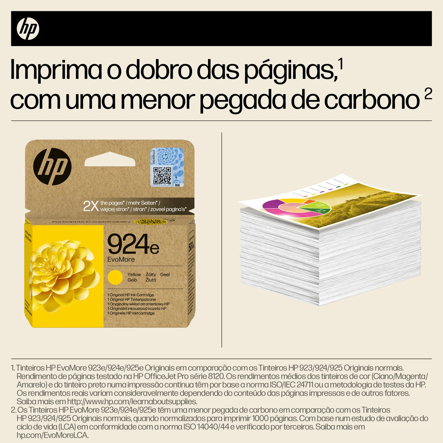 Tinteiro HP 924e EvoMore Amarelo Original Rendimento Alto (XL) 800 Páginas - Imagem 4