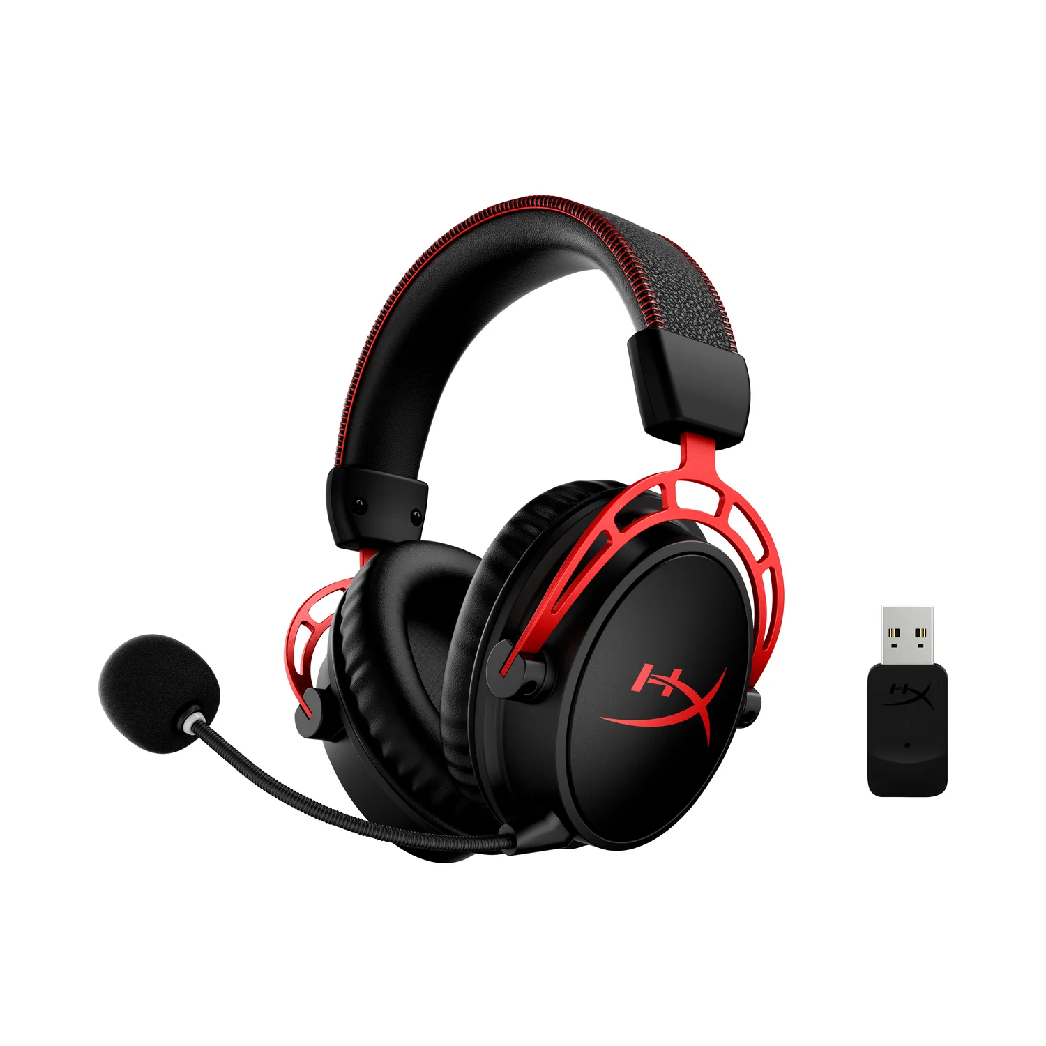 Headset de Gaming Sem Fios HyperX Cloud Alpha Wireless Preto/Vermelho - Imagem 7