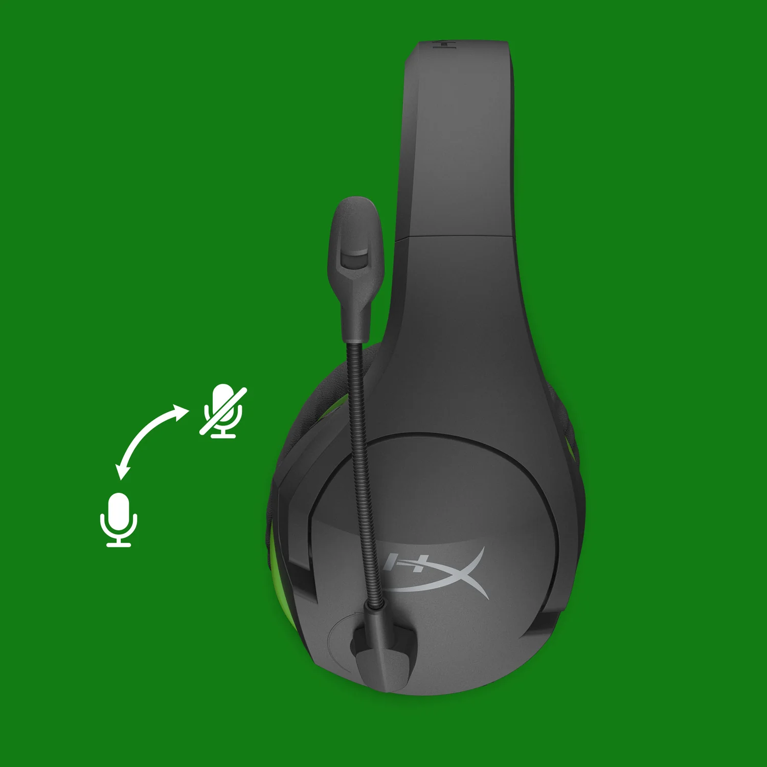 Headset de Gaming Sem Fios HyperX CloudX Stinger Core para Xbox Preto/Verde - Imagem 3