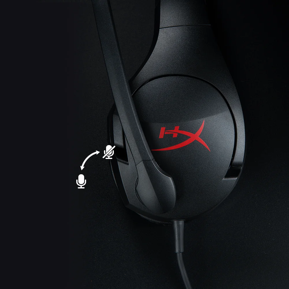Headset Gaming HyperX Cloud Stinger Drivers 50mm Jack 3.5mm Microfone Cancelamento de Ruído Preto - Imagem 6
