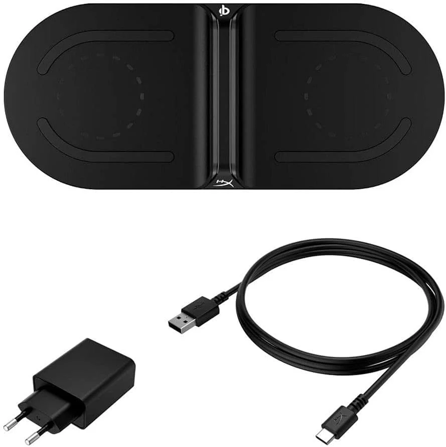 Carregador Wireless HyperX ChargePlay Base 15W USB-C para Smartphone e Acessórios Preto