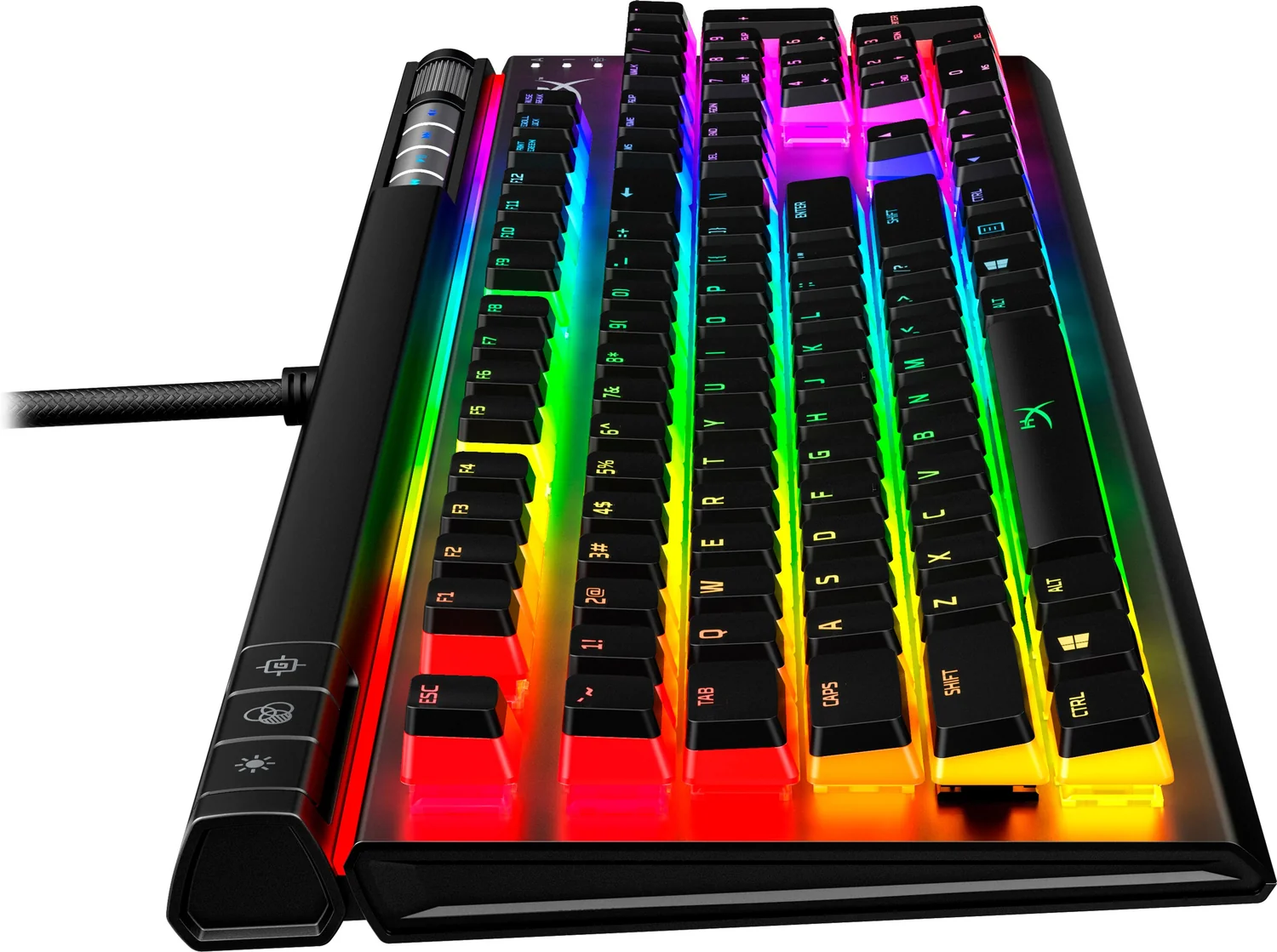 Teclado Mecânico Gaming HyperX Alloy Elite 2 Switches Blue RGB USB Preto Layout US - Imagem 5