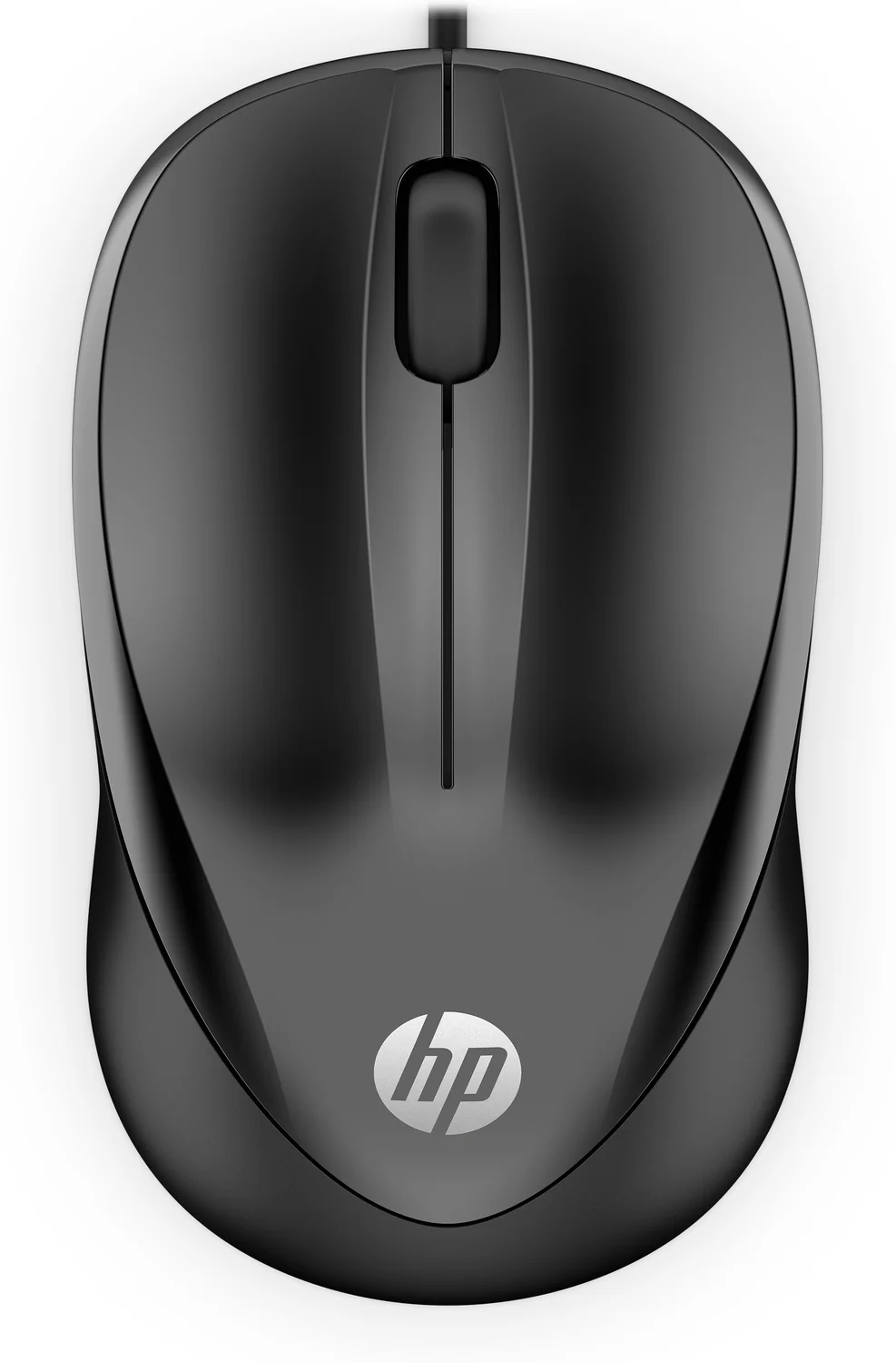 Rato com fios HP 1000 USB 1200 DPI ótico 3 botões ambidestro preto