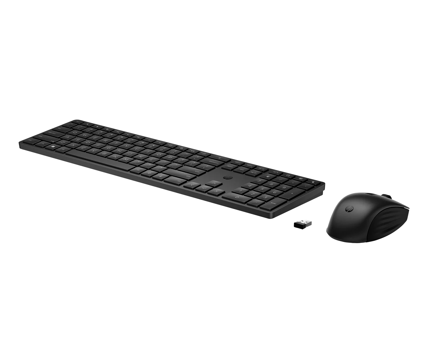 Combo Teclado e Rato Francês HP 655 Sem Fios 2.4GHz 4000 DPI Teclas Silenciosas Resistente a Derrames Preto