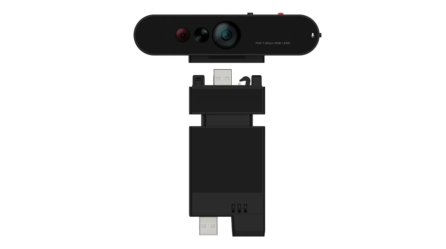Webcam Lenovo ThinkVision MC60 (S) Full HD 1080p USB com Obturador e Reconhecimento Facial - Imagem 1