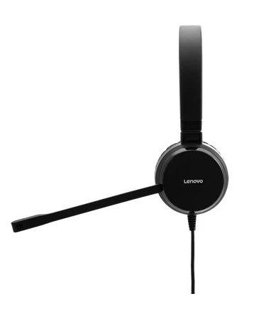 Auscultadores Lenovo Pro Wired Stereo VOIP Headset USB e 3.5 mm Preto - Imagem 2