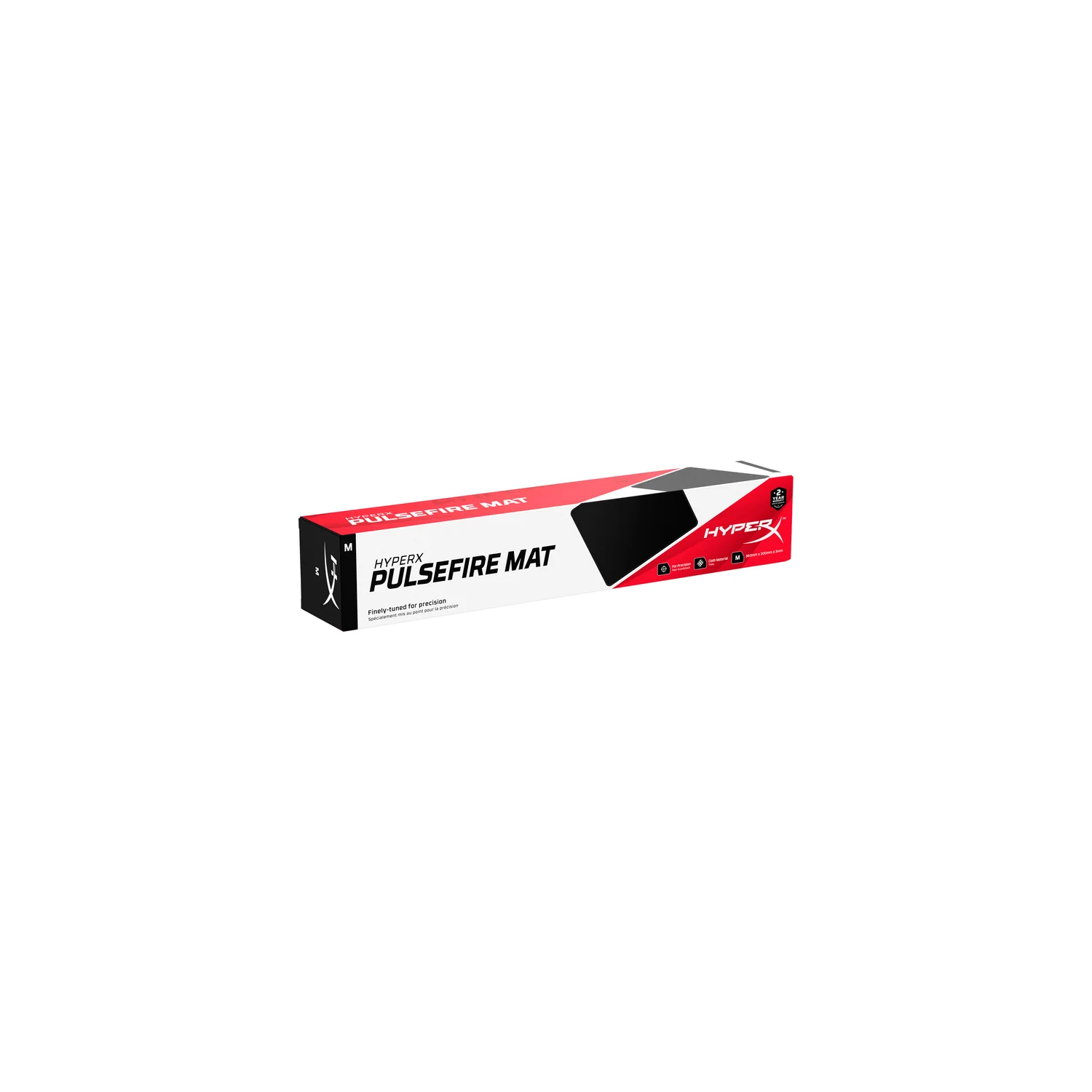 Tapete Rato Gaming HyperX Pulsefire Mat Tecido Tamanho M Base Antiderrapante Preto 195x150mm - Imagem 2