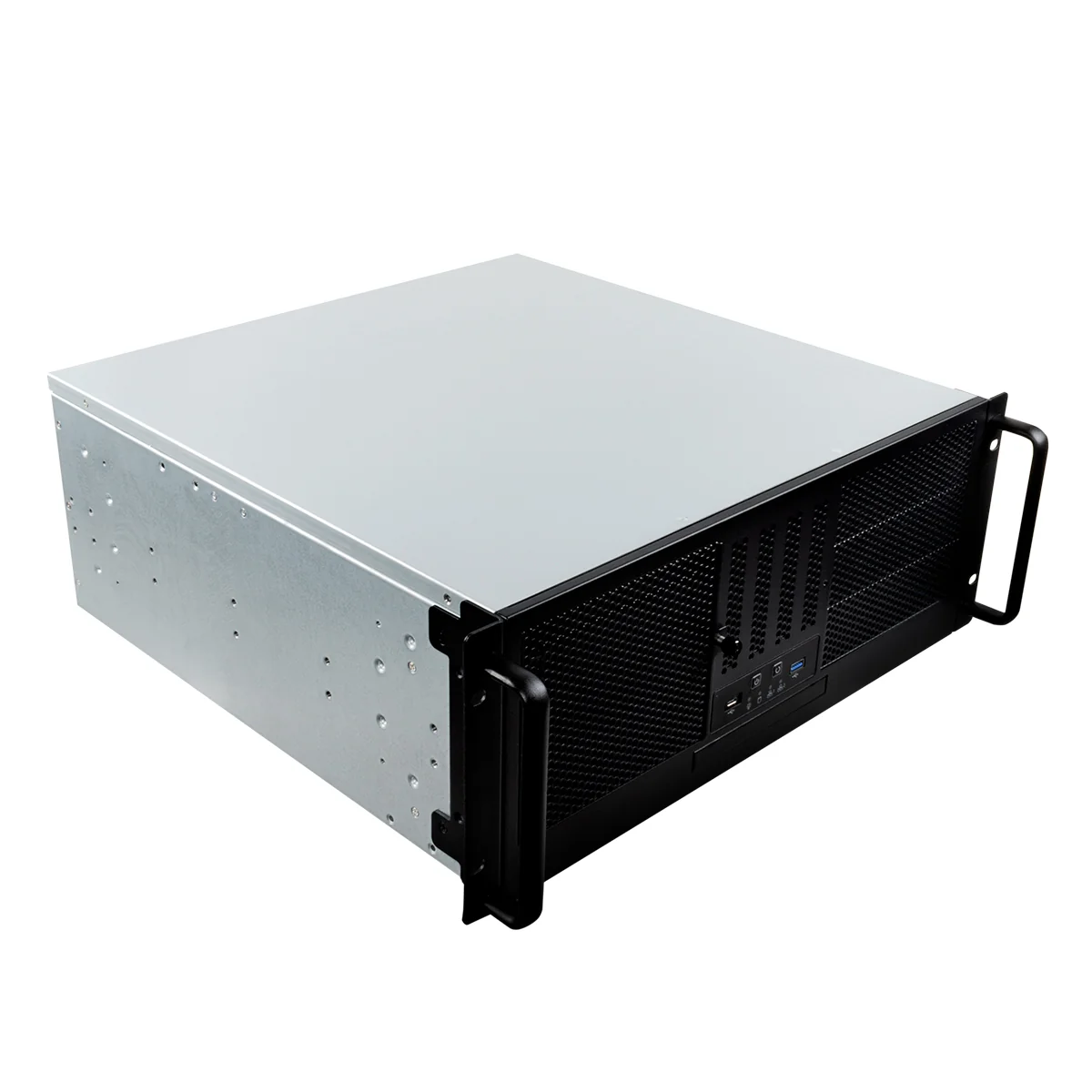 Caixa Rack servidor UNYKAch UK-4329 19" 4U USB-C Preto/Prateado