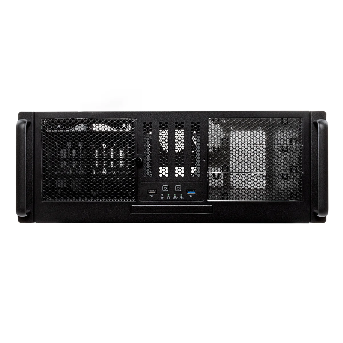 Caixa Rack servidor UNYKAch UK-4329 19" 4U USB-C Preto/Prateado - Imagem 2
