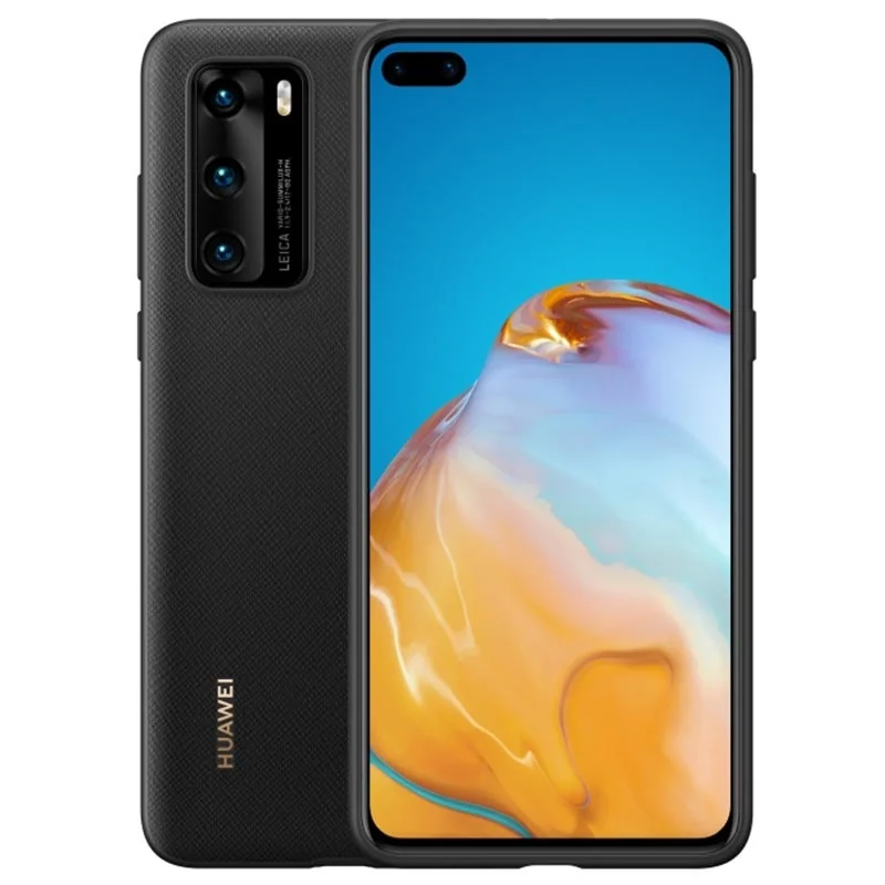 Capa Huawei P40 em PU Preto