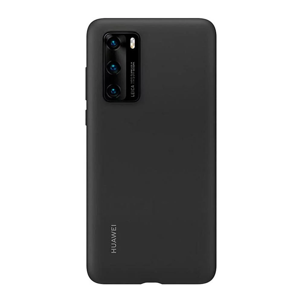 Capa para Telemóvel Huawei P40 em Silicone - Preto