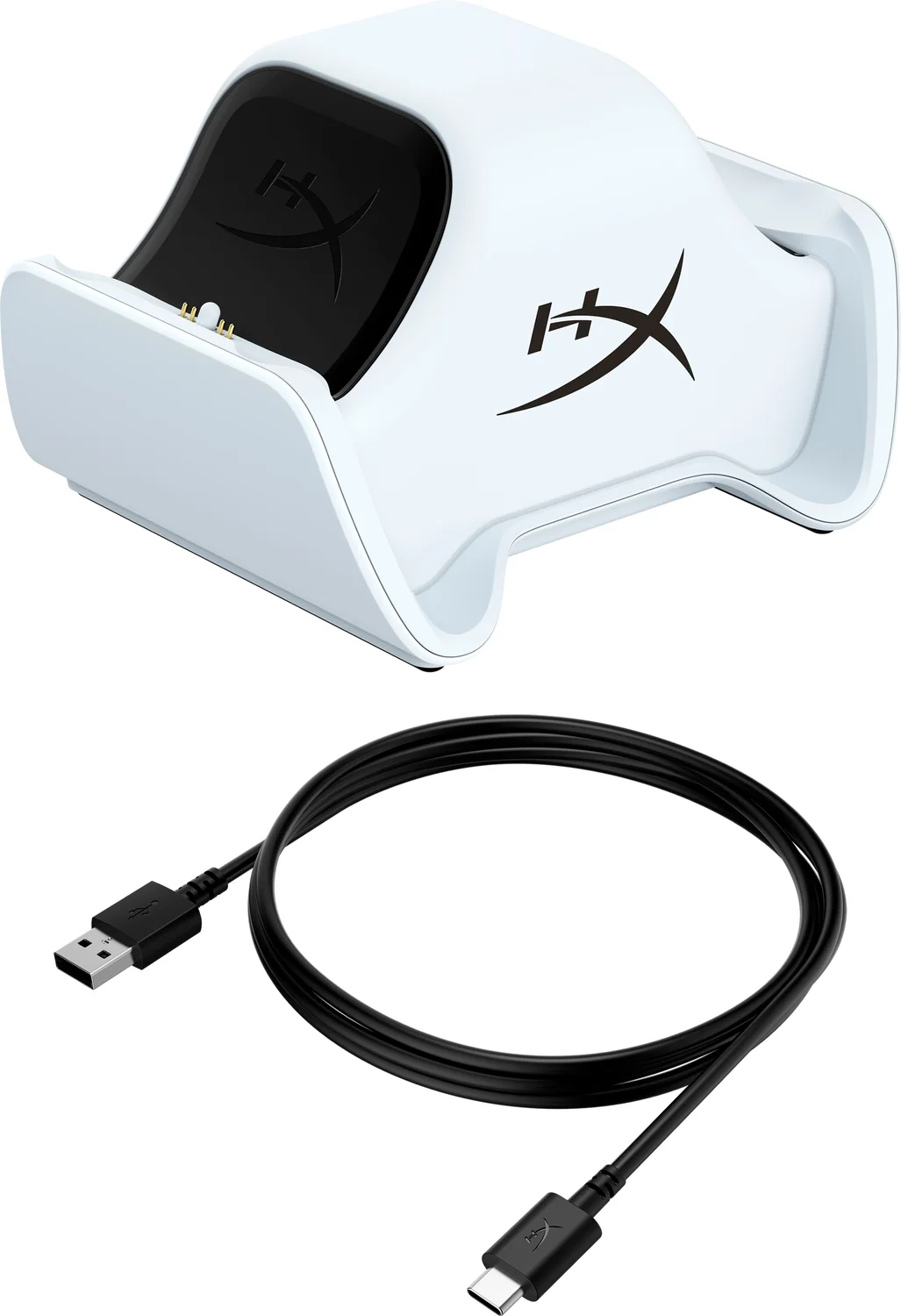 Estação de Carregamento HyperX ChargePlay Duo para Comandos PS5 Branca - Imagem 5