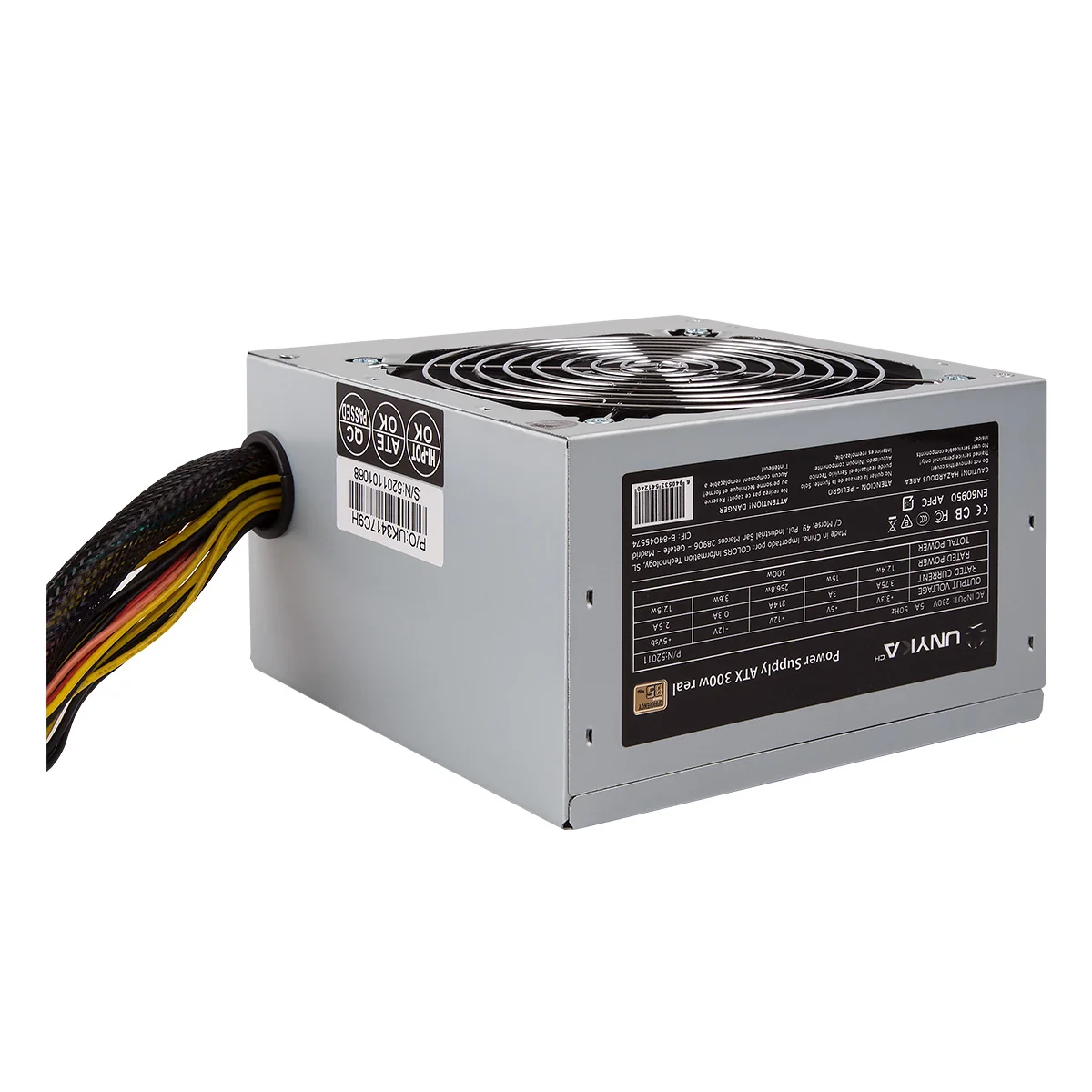 Fonte de Alimentação ATX 300W UNYKAch 85% Eficiência PFC Ativo Ventoinha 12cm - Imagem 4