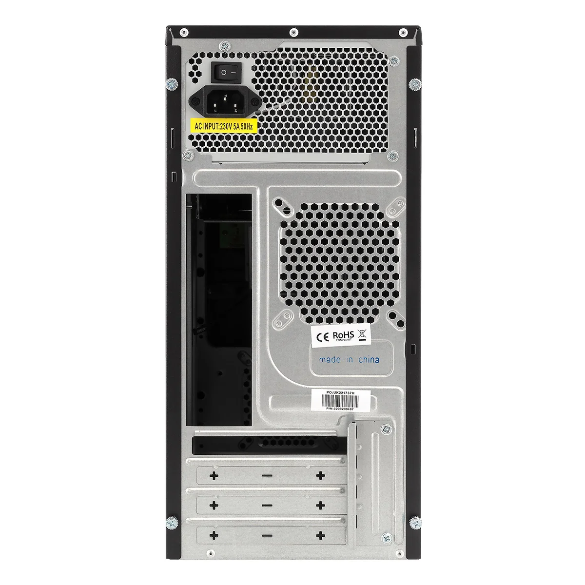 Caixa PC UNYKAch Dark Shadow Micro ATX Tower Preta 500W - Imagem 10