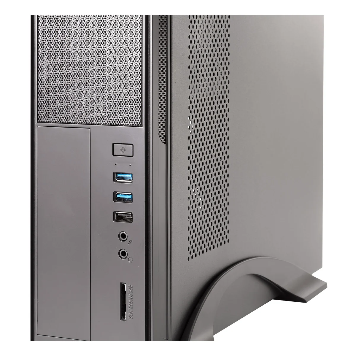 Caixa para PC UNYKAch UK-2010 Slim Micro-ATX com Fonte 300W 85% Eficiência USB 3.0 Preto - Imagem 2