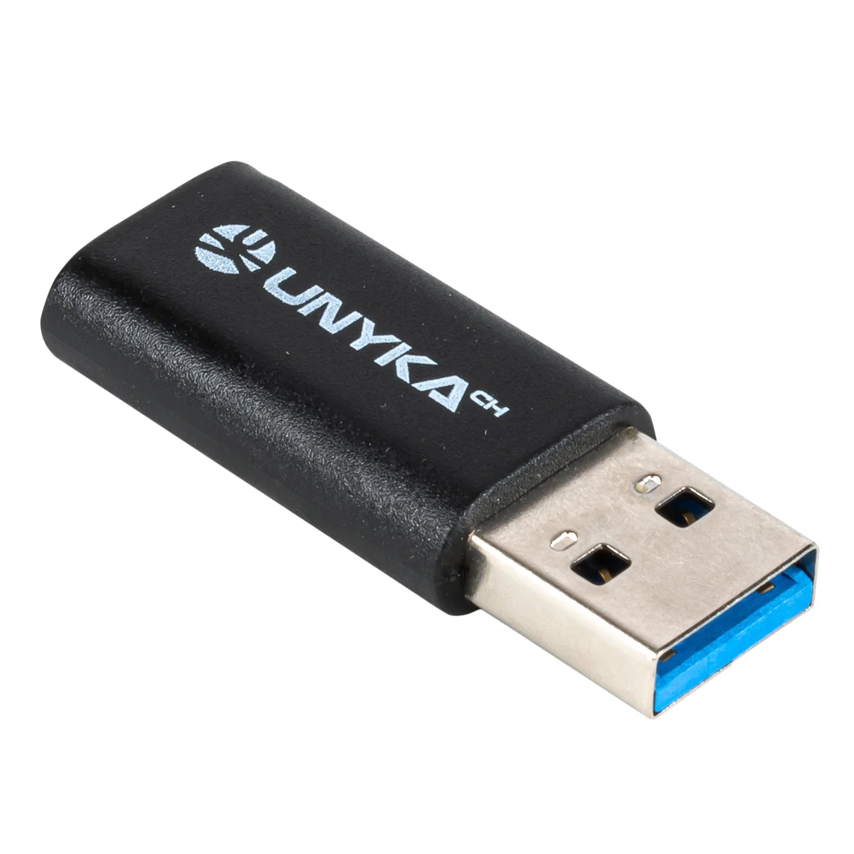 Adaptador USB-C para USB 3.0 UNYKAch Preto Plug and Play 5 Gbit/s
