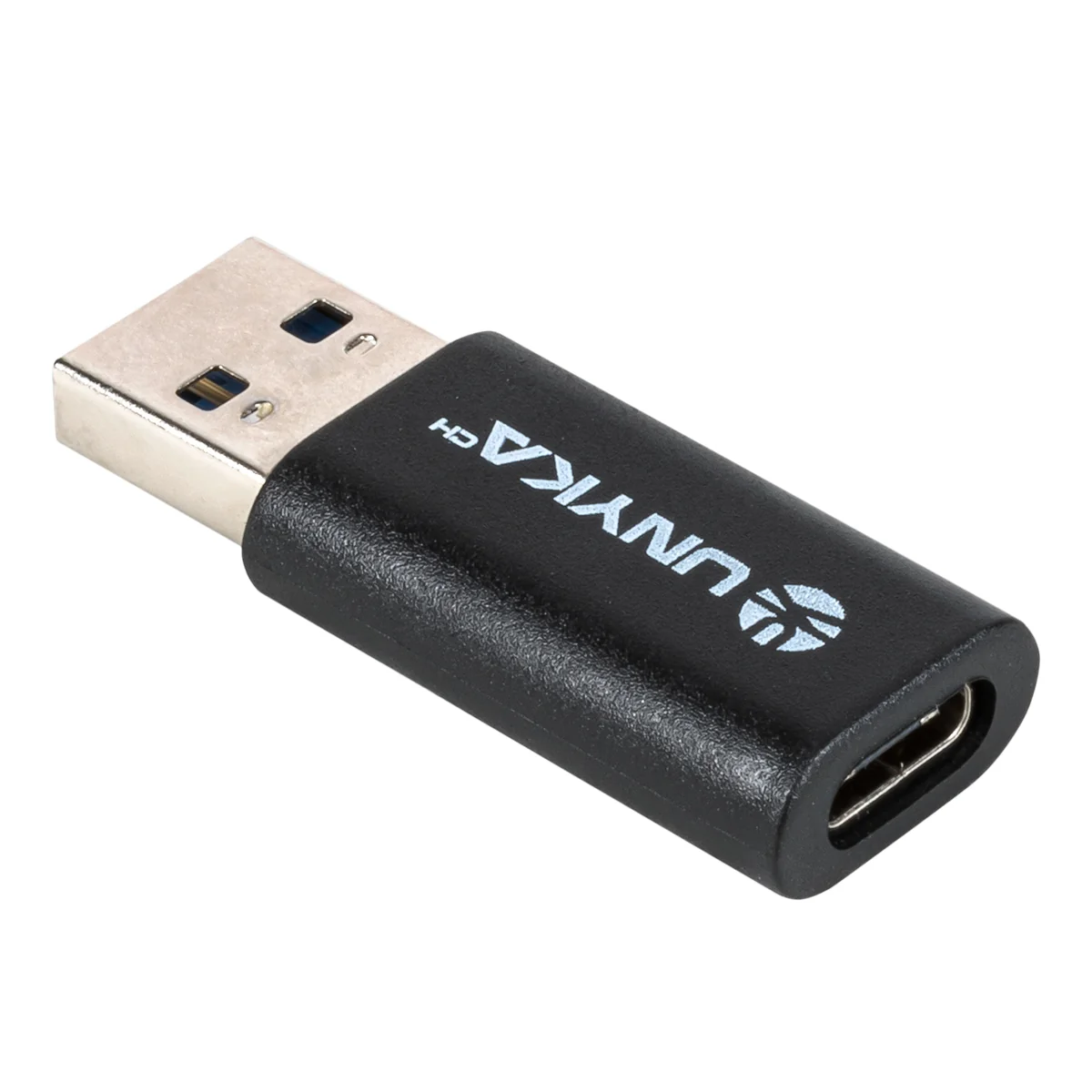 Adaptador USB-C para USB 3.0 UNYKAch Preto Plug and Play 5 Gbit/s - Imagem 2