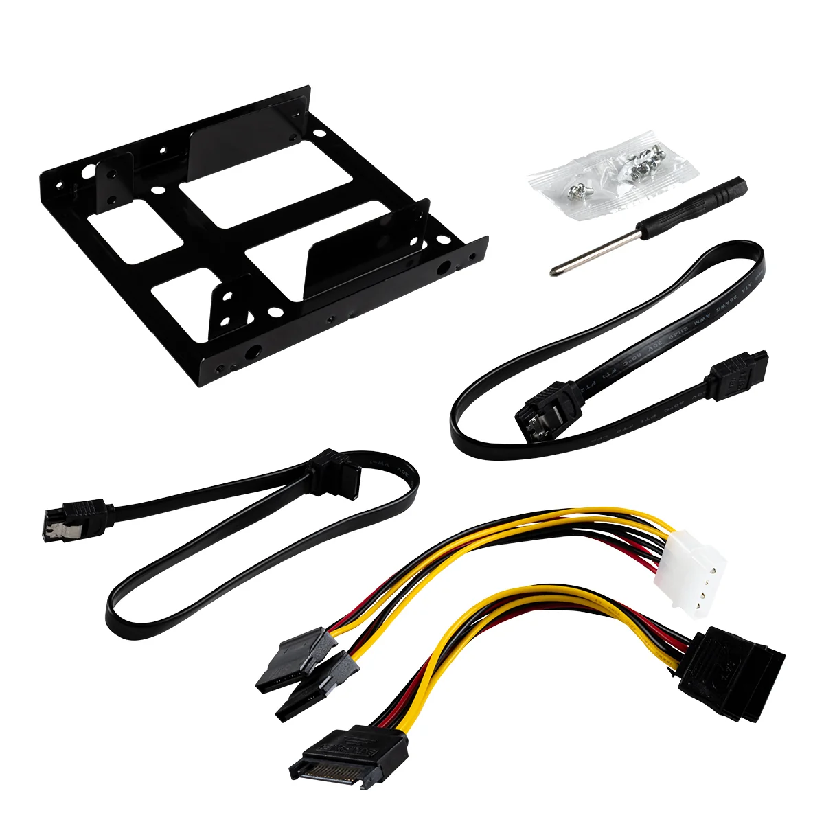 Suporte Adaptador Duplo SSD/HDD UNYKAch para Baia 3.5" - Universal em Metal - Imagem 2
