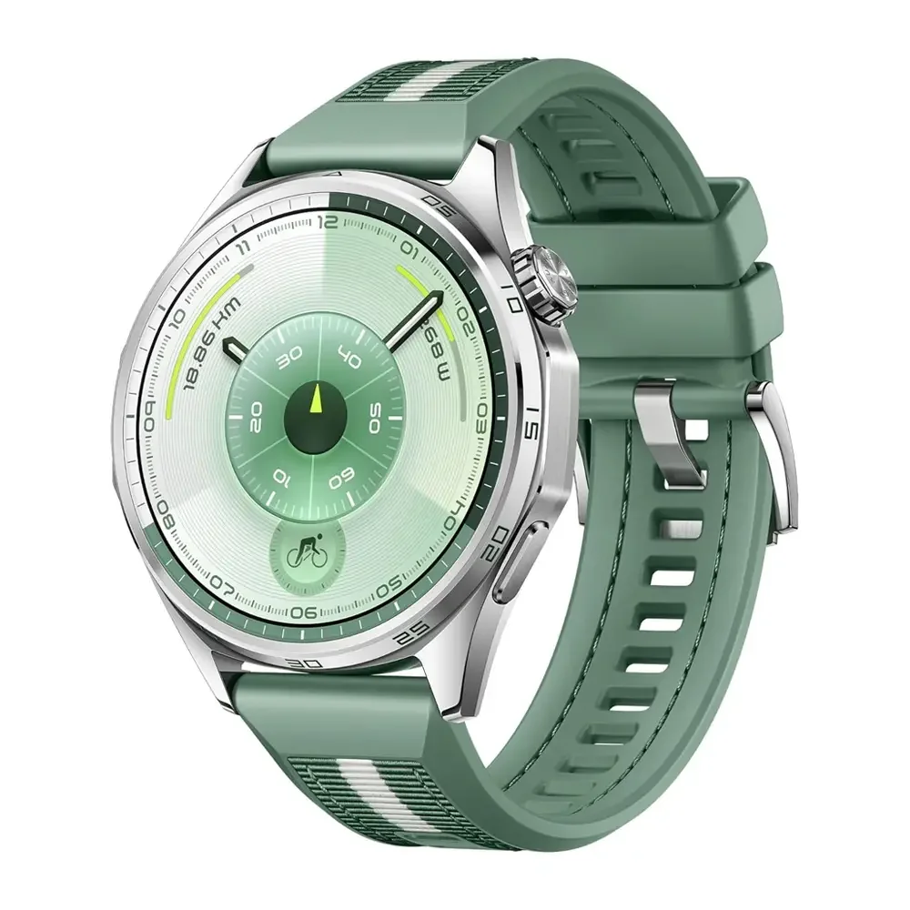 Smartwatch Huawei Watch GT6 46mm Verde Aço Inoxidável AMOLED 21 Dias de Autonomia