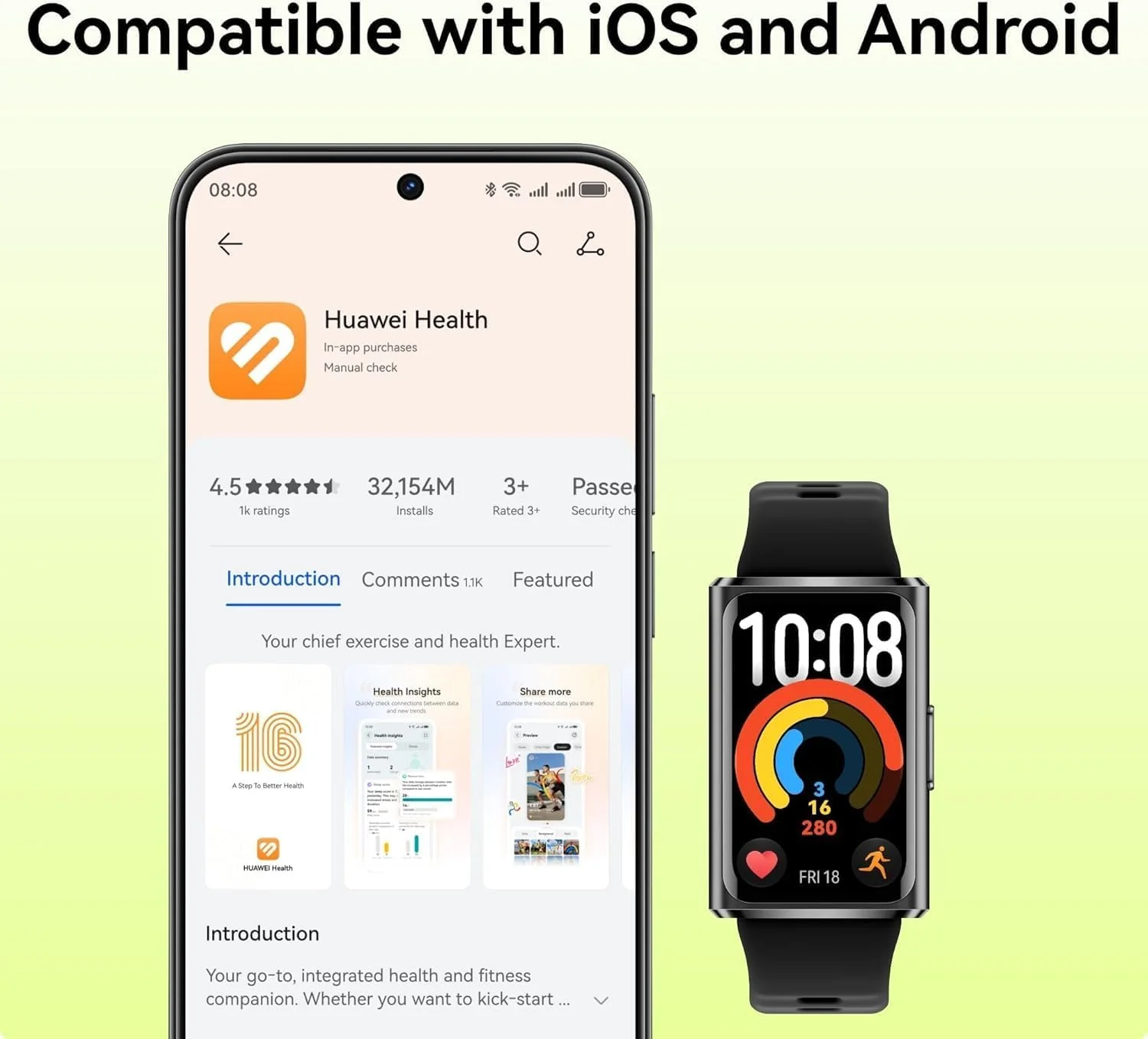 Smartband Huawei Band 11 Pro - Preto - Imagem 8