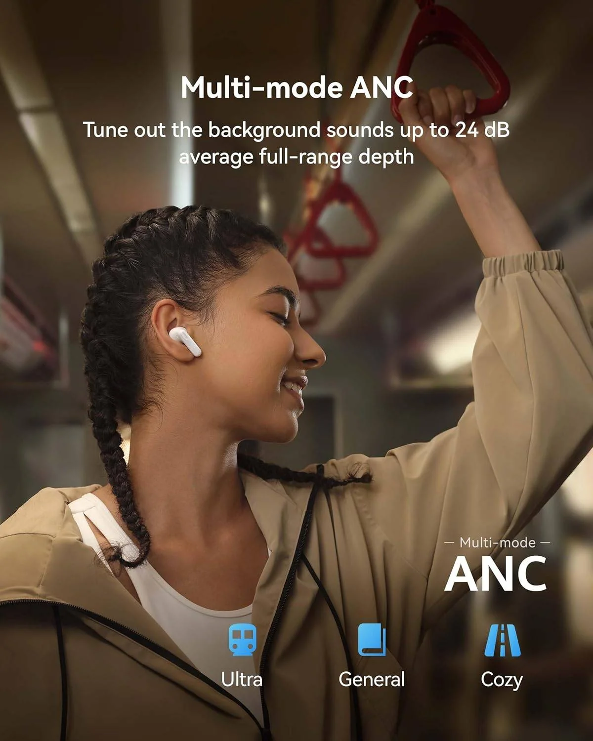 Auriculares Bluetooth HUAWEI FreeBuds SE 4 ANC com Cancelamento de Ruído - Preto - Imagem 3