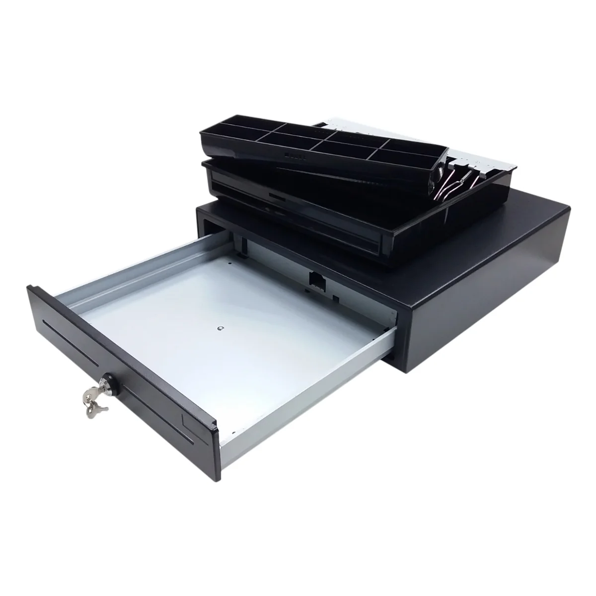 Gaveta de Dinheiro Manual UNYKAch 56001 Preta - POS 415x410mm em Aço com Chave - Imagem 3