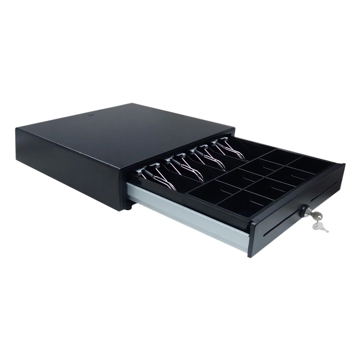 Gaveta de Dinheiro Manual UNYKAch 56001 Preta - POS 415x410mm em Aço com Chave - Imagem 2