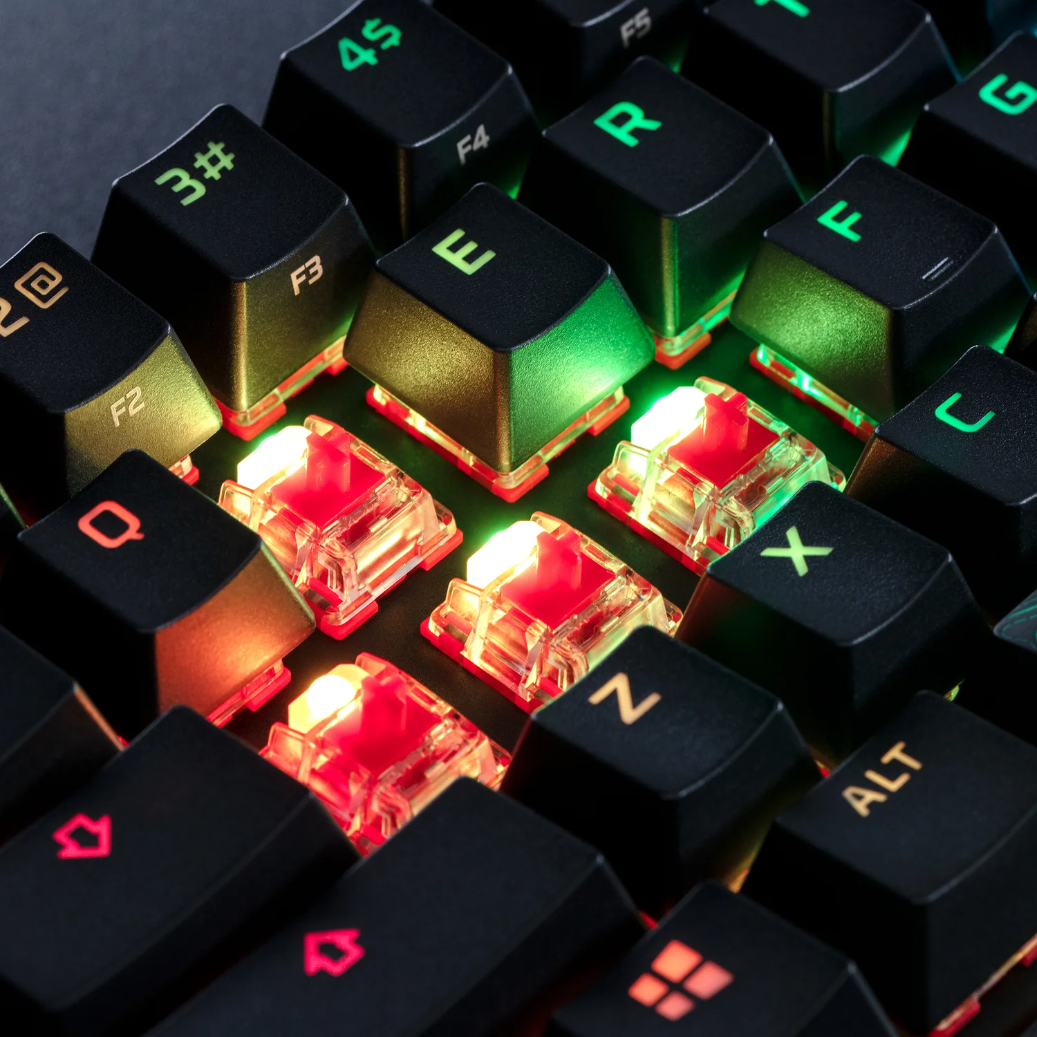 Teclado Gaming HyperX Alloy Origins 60 Switch Aqua RGB Preto - Imagem 6