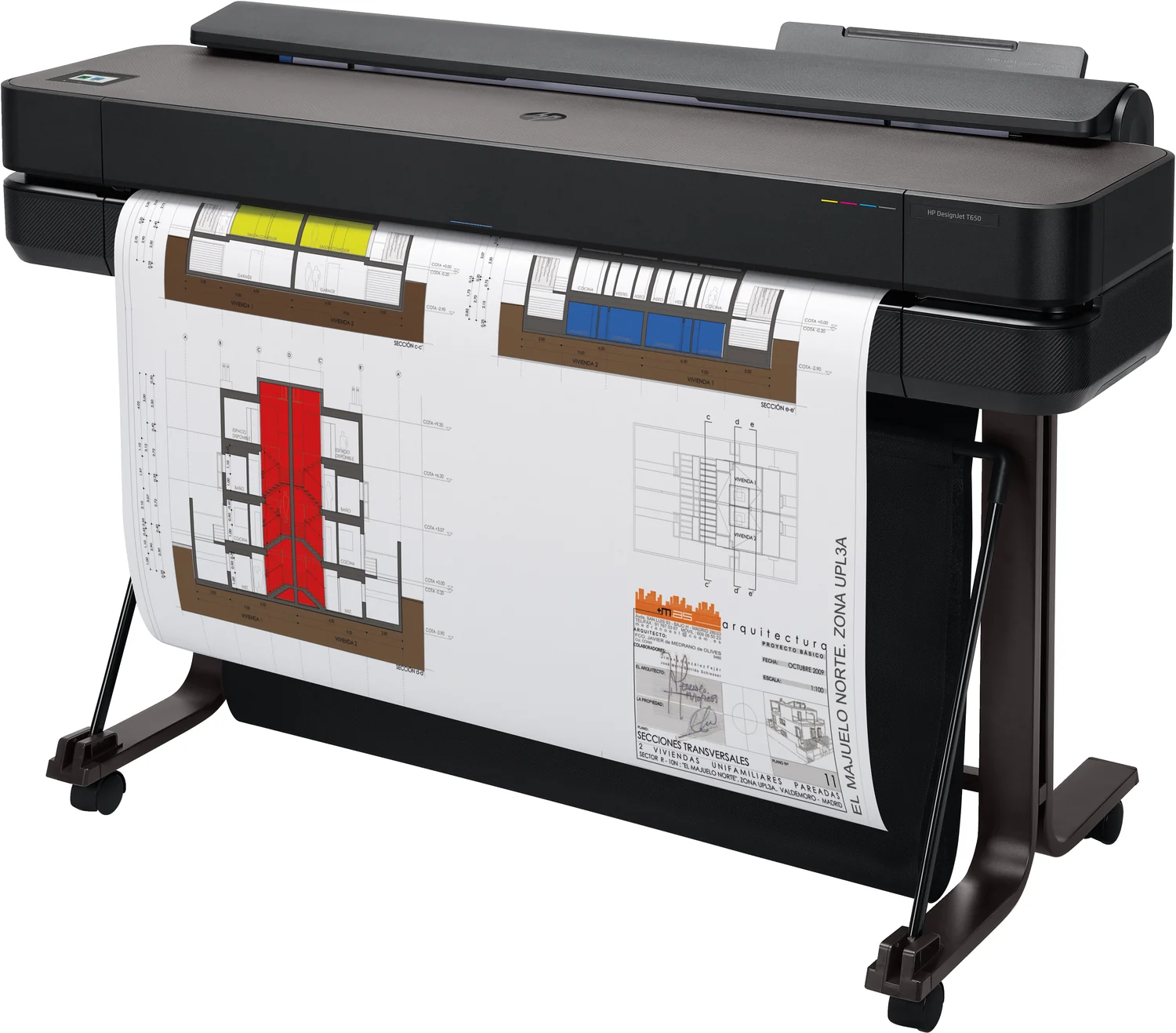 Plotter HP DesignJet T650 36" Jato de Tinta A0 Wi-Fi Gigabit – Edição 2025 - Imagem 2