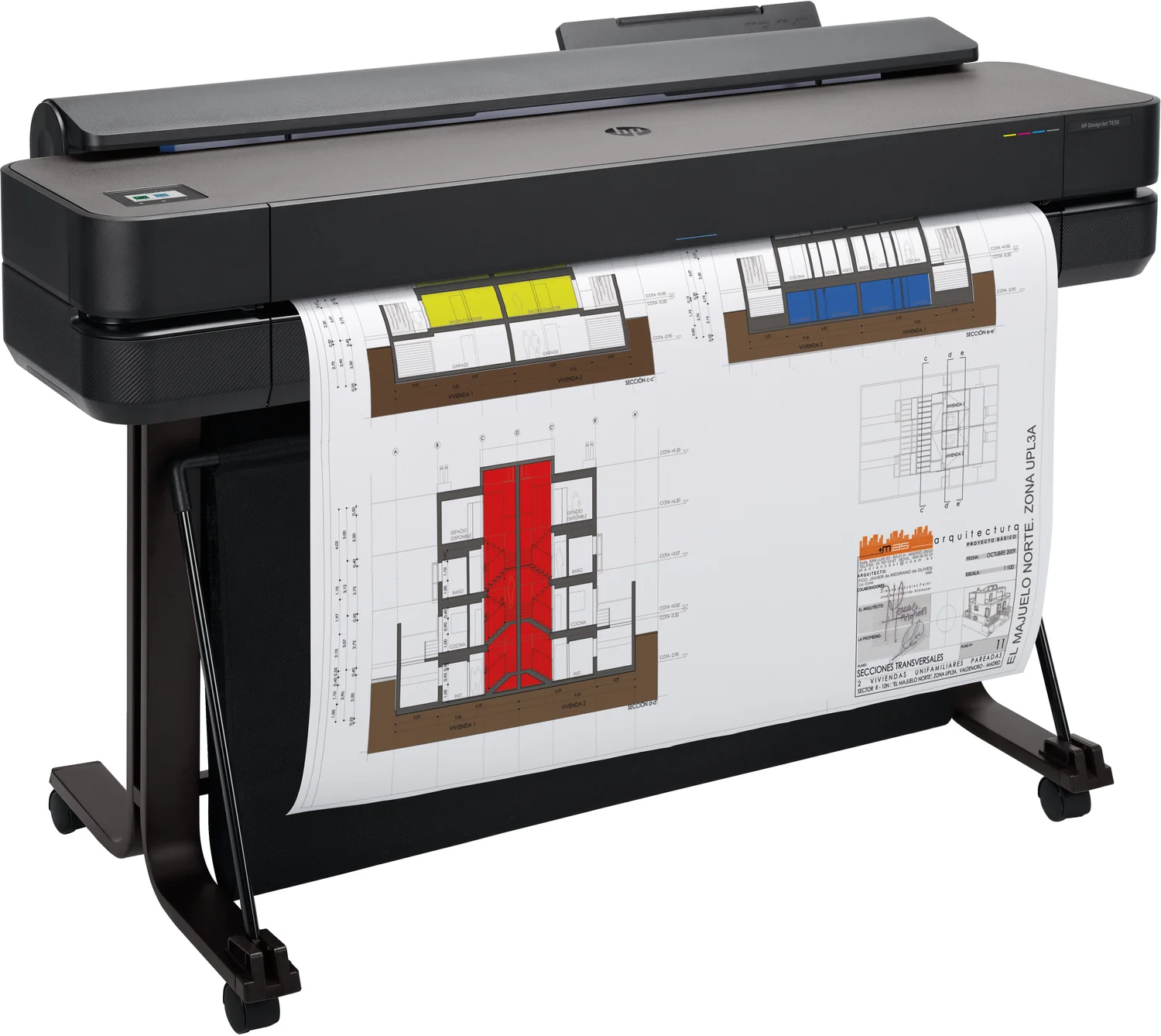 Plotter HP DesignJet T650 36" Jato de Tinta A0 Wi-Fi Gigabit – Edição 2025 - Imagem 3