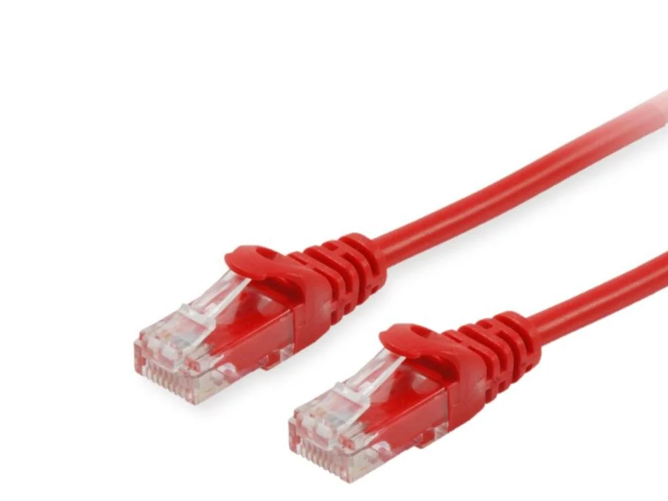 Cabo de Rede Equip Cat.6A U/UTP 5m Vermelho 10Gbps LSZH - Imagem 2