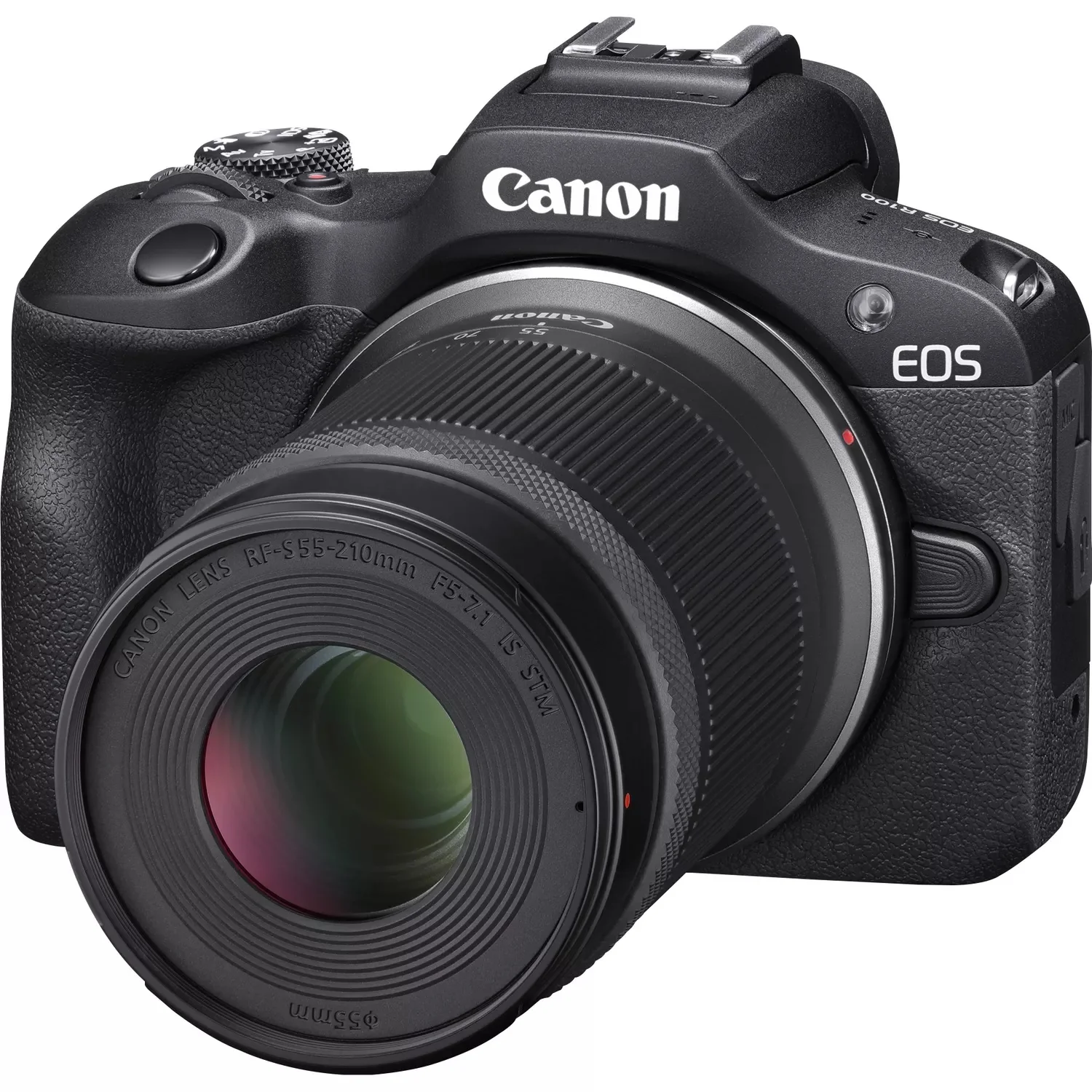 Câmara Mirrorless Canon EOS R100 Kit 24.1MP 4K com Lentes RF-S 18-45mm e 55-210mm - Imagem 3