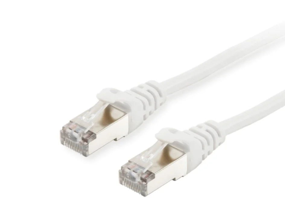 Cabo de rede Ethernet Equip 605518 Cat6 S/FTP LSZH PoE+ RJ-45 15m Branco - Imagem 1