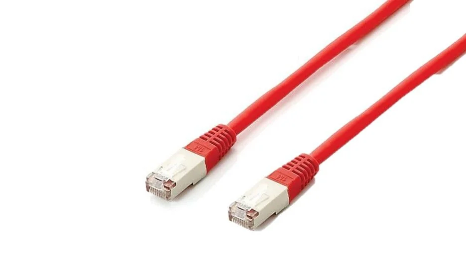 Cabo de Rede Equip Cat.6A S/FTP Platinum 1m 10Gbps 500MHz LSZH Vermelho - Imagem 1