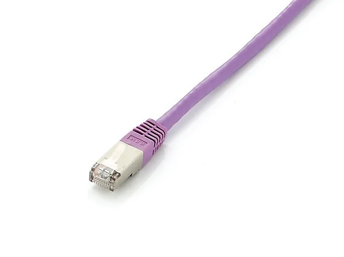 Cabo de Rede Equip Cat.6A S/FTP Platinum 1m Roxo 10Gbps 500MHz LSZH RJ-45 - Imagem 2