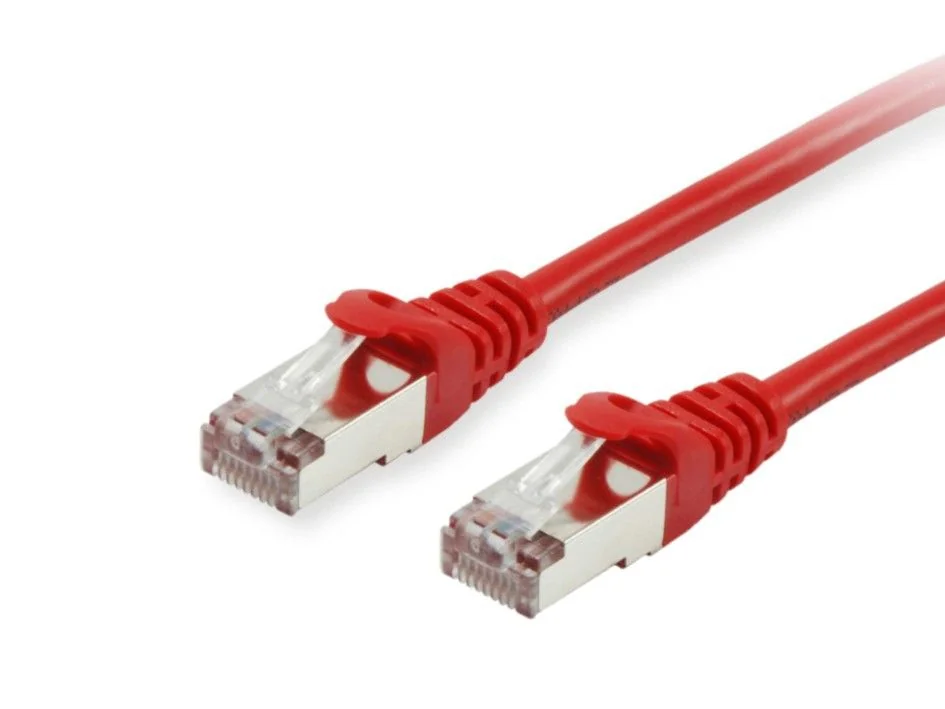 Cabo de Rede Equip Cat.6A S/FTP 3m Vermelho 10Gbps 500MHz LSZH - Imagem 1