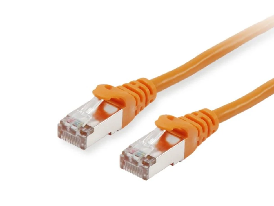 Cabo de rede Equip 606602 Cat6a S/FTP RJ-45 macho/macho 0,5 m laranja LSZH