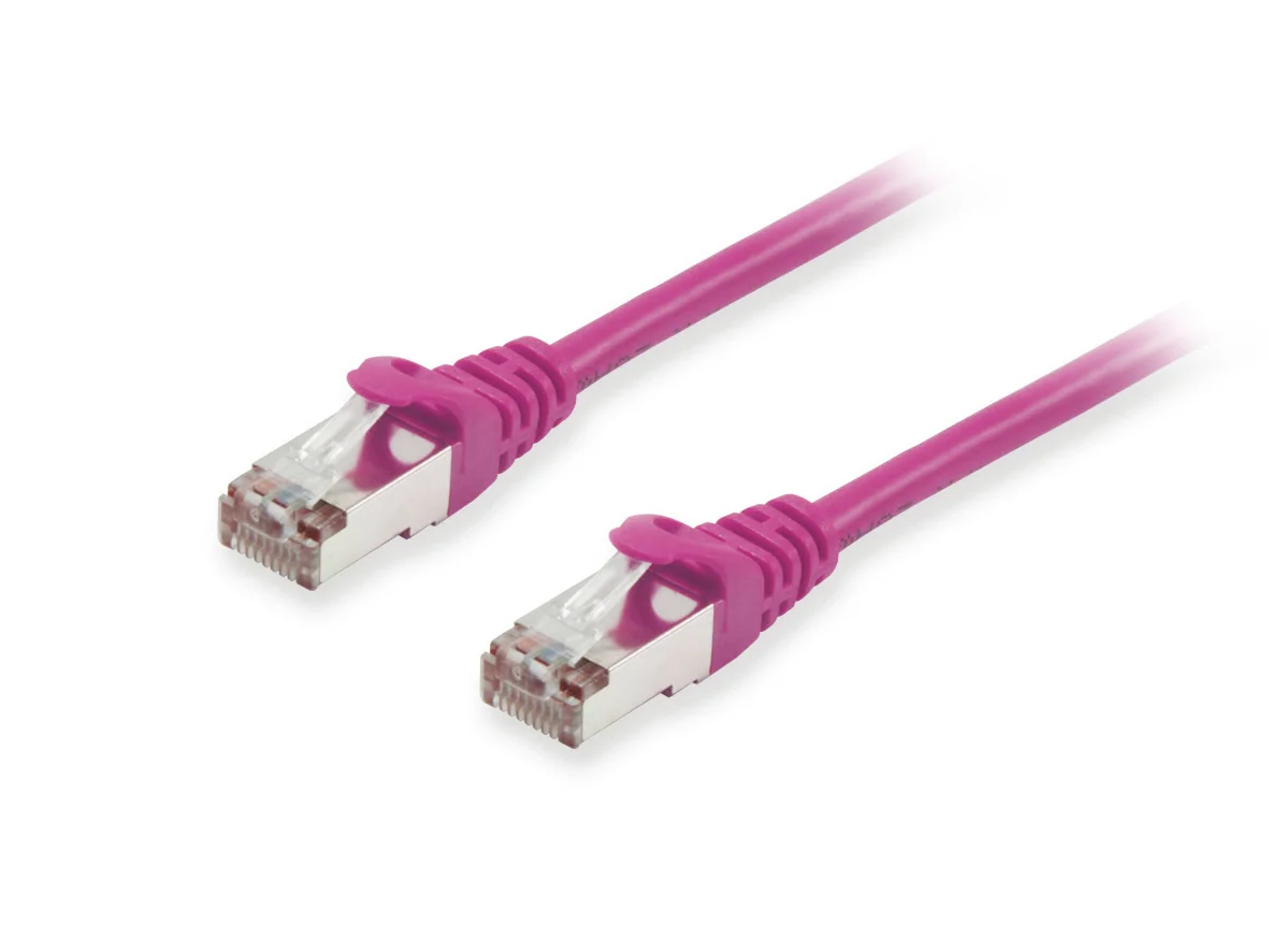 Cabo de Rede Equip Cat.6A S/FTP 20m Roxo LSZH 10Gbps - Imagem 1