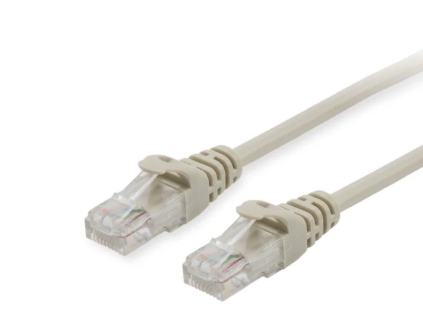 Cabo de rede Ethernet Equip Cat6 U/UTP RJ45 5 m bege para ligações 10 Gigabit
