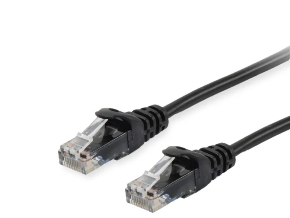 Cabo de Rede Cat6 UTP RJ45 5m Preto Equip 625454 - 10 Gbps Plug and Play