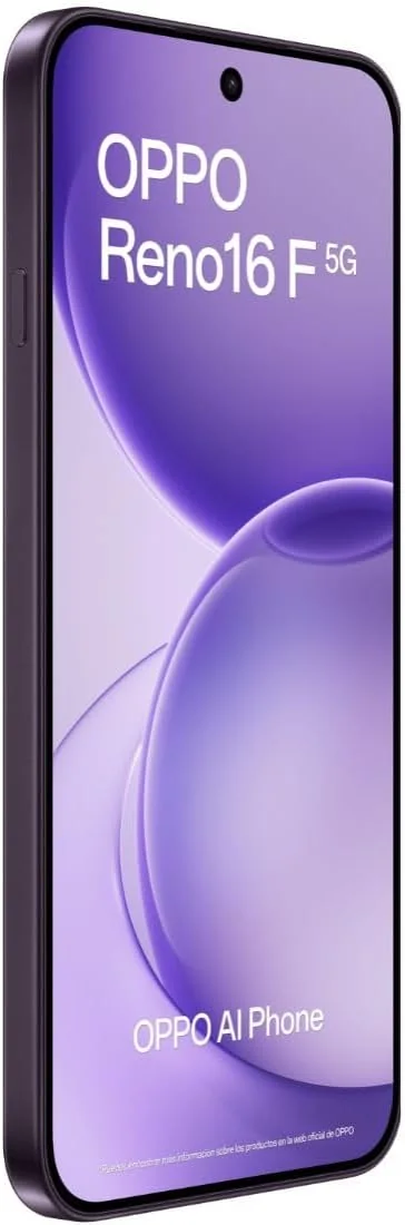 Smartphone OPPO Reno16 F 5G 256GB 8GB RAM Dual SIM 5G Android USB-C Câmara Tripla Purple Black - Imagem 7