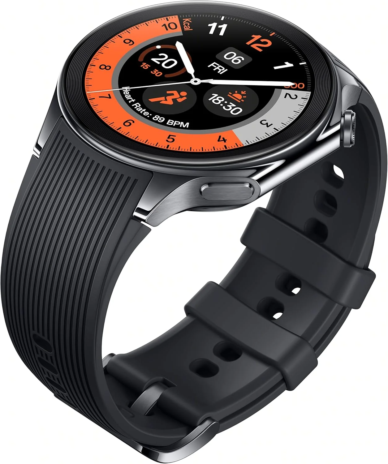 Smartwatch OPPO Watch X 47mm AMOLED 1.43" Wear OS Aço Inoxidável Safira IP68 5ATM GPS NFC Preto - Imagem 2