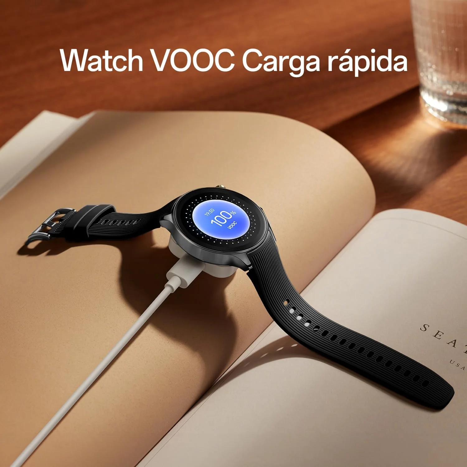 Smartwatch OPPO Watch X 47mm AMOLED 1.43" Wear OS Aço Inoxidável Safira IP68 5ATM GPS NFC Preto - Imagem 6