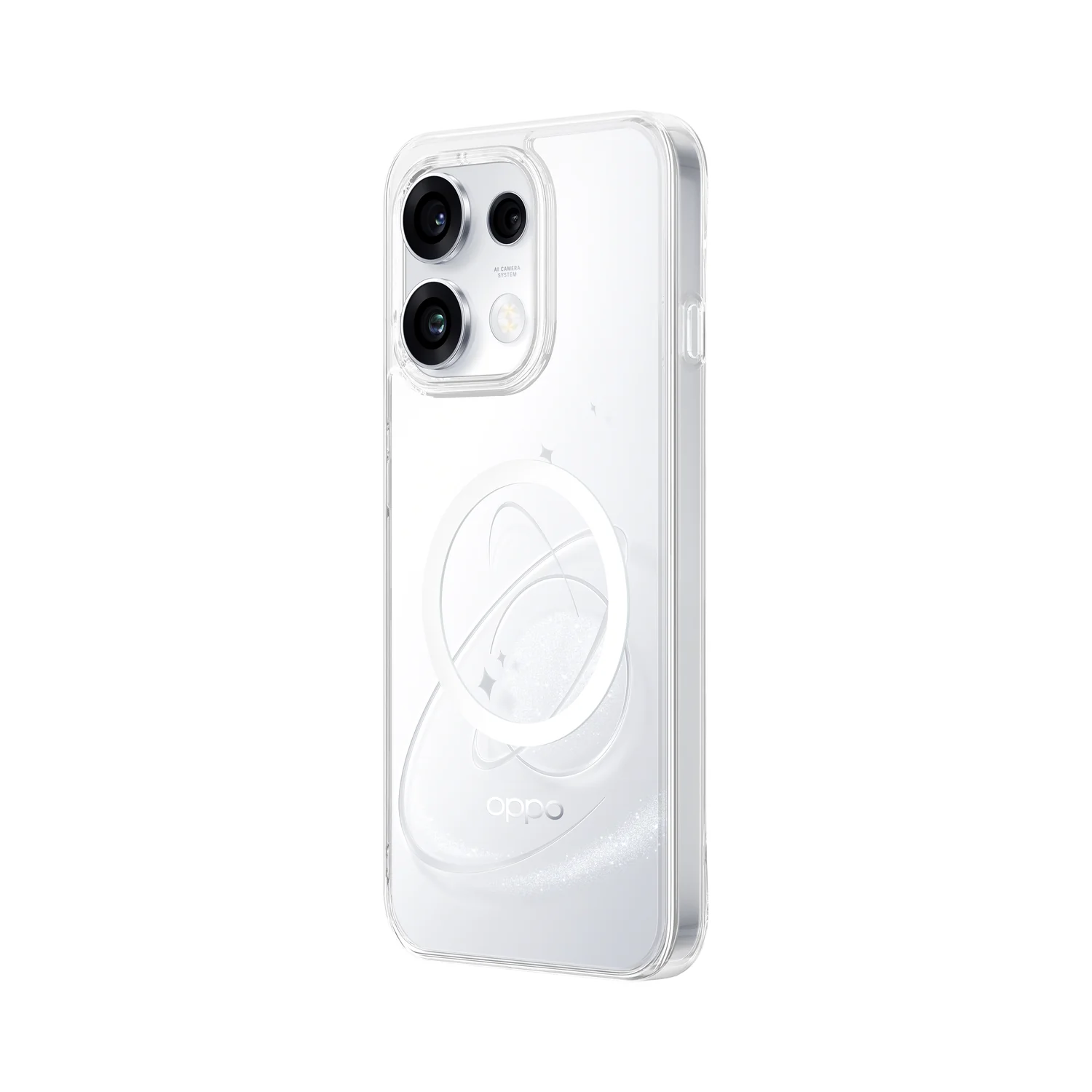Capa para Telemóvel OPPO Reno16 F/FS Magnética Transparente com Carregamento Wireless - Imagem 3