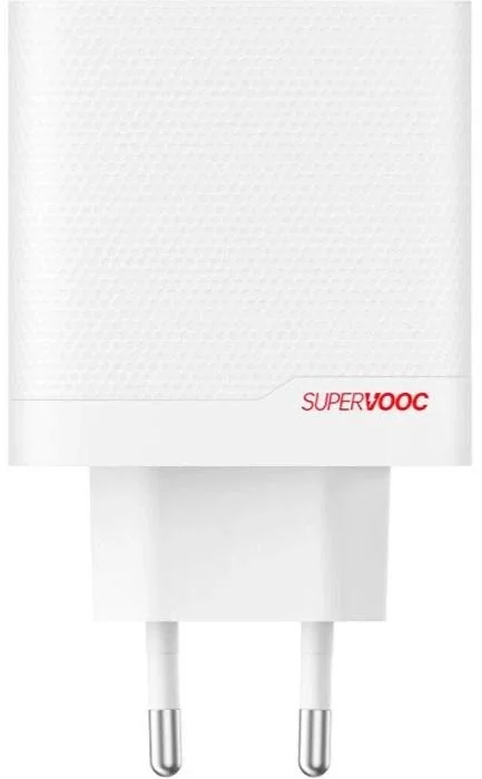 Carregador OPPO SuperVOOC 80W GaN Dual-Port USB-C USB-A Branco com Cabo Type-C Carregamento Rápido - Imagem 2