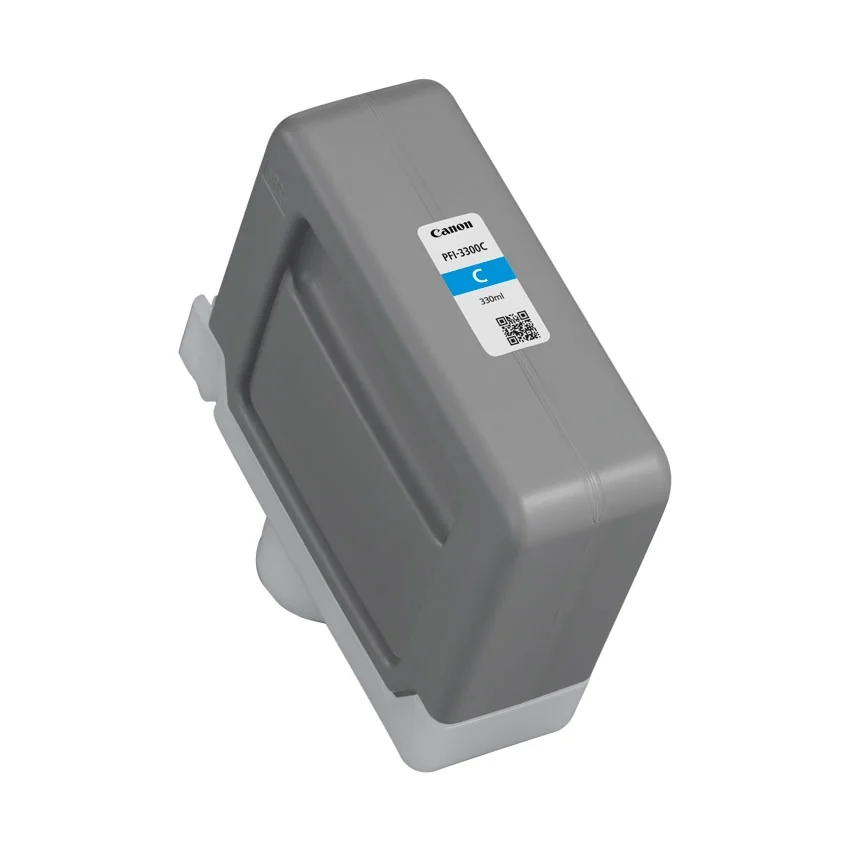 Tinteiro Canon PFI-3300 Ciano 330 ml Original para Plotters PRO e GP-6600S/4600S/2600S