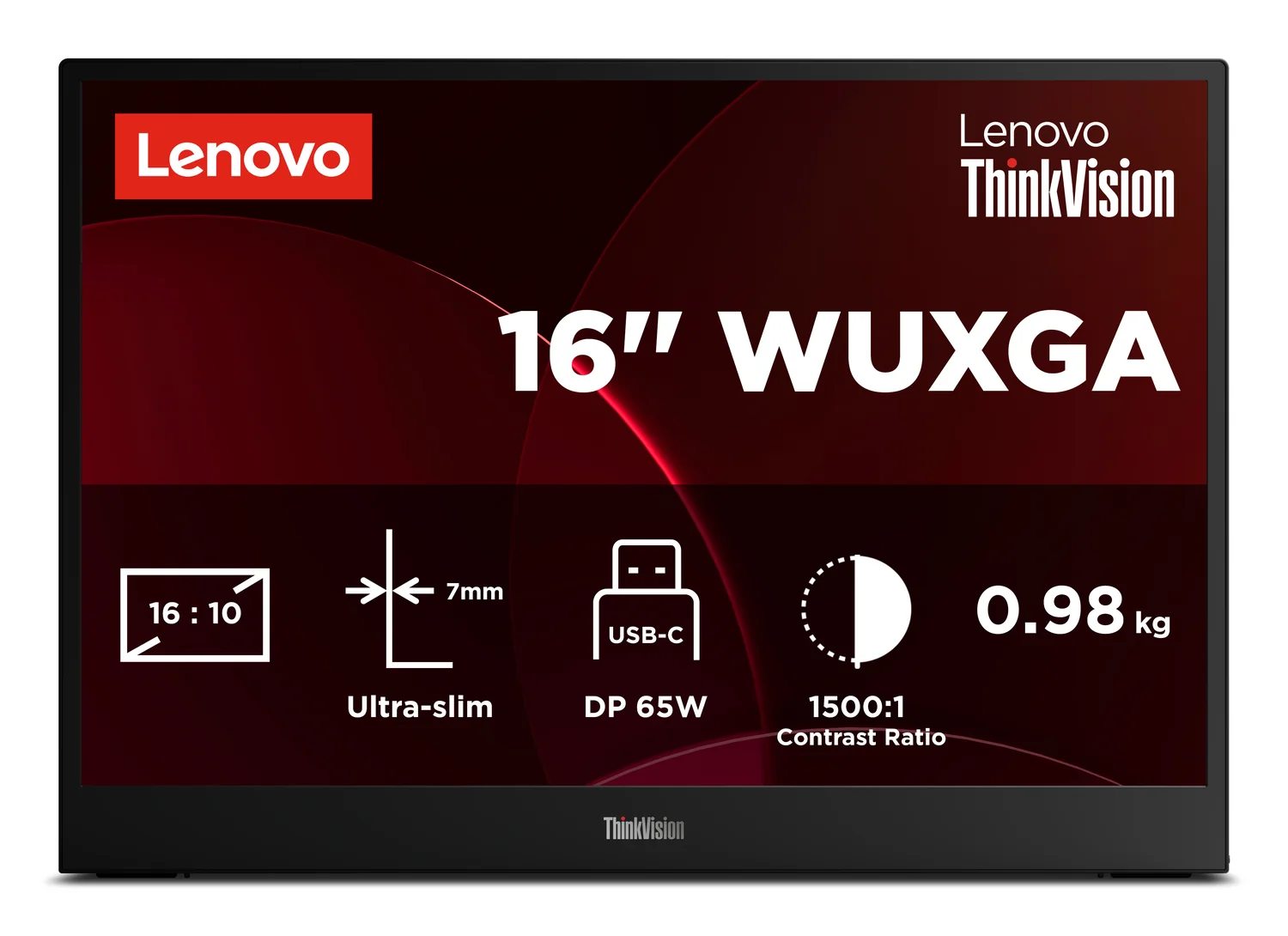 Monitor Portátil Lenovo ThinkVision M16 16'' WUXGA IPS USB-C 65W - Imagem 13
